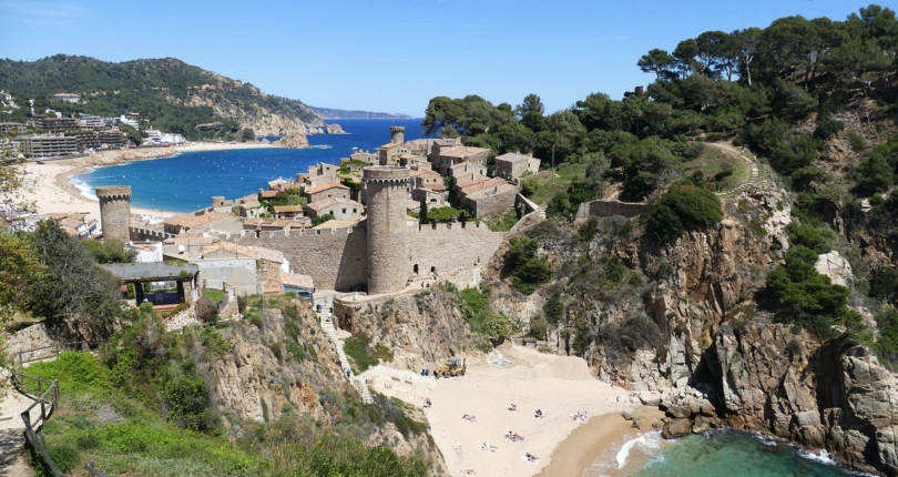 Lugares de postal en la Costa Brava: Tossa de Mar